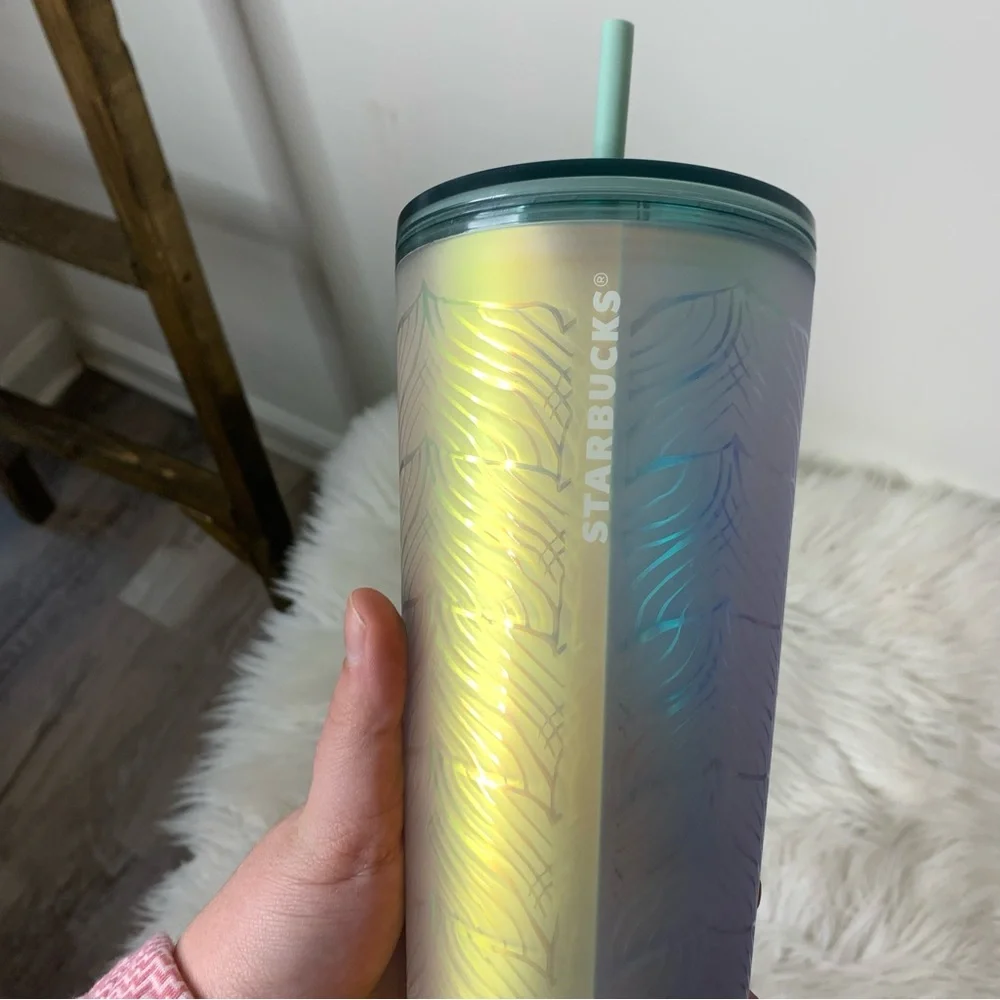 Starbucks Mermaid Tail Iridescent Tumbler